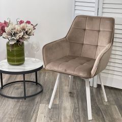 Стул MAVERICK 360 град. поворот. BLUVEL-40 BEIGE/ белый каркас, М-City в Казани - kazan.mebel24.online | фото 2
