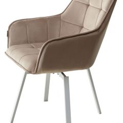Стул MAVERICK 360 град. поворот. BLUVEL-40 BEIGE/ белый каркас, М-City в Казани - kazan.mebel24.online | фото 8