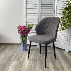 Стул VENA, цвет B28 Темно-серый, велюр / черный каркас М-City в Казани - kazan.mebel24.online | фото 2