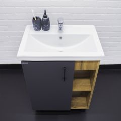 Тумба под умывальник "Фостер 60" Craft без ящика Домино (DCr2201T) в Казани - kazan.mebel24.online | фото 6