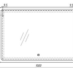 Зеркало Dream 100 alum с подсветкой Sansa (SD1024Z) в Казани - kazan.mebel24.online | фото 7