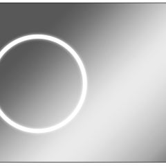 Зеркало Eclipse 100 black с подсветкой Sansa (SE1032Z) в Казани - kazan.mebel24.online | фото