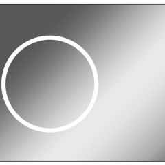 Зеркало Eclipse 90 black с подсветкой Sansa (SE1031Z) в Казани - kazan.mebel24.online | фото