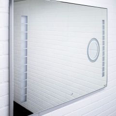 Зеркало Quadro 100 alum (линза) с подсветкой Sansa (SQL1030Z) в Казани - kazan.mebel24.online | фото 2