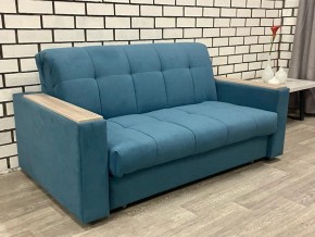 Диван Аккордеон 1280*2000 ППУ подлокотник ПРЯМОЙ накладки МДФ (ткань до 300 руб) в Казани - kazan.mebel24.online | фото