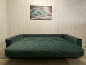 Диван Престиж-15 (НПБ+МДФ) велюр Sensey bottle green в Казани - kazan.mebel24.online | фото 4