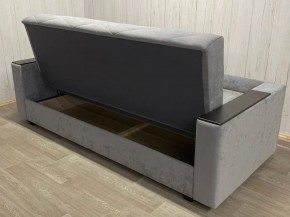 Диван Престиж-15 (НПБ+МДФ) велюр Sensey silver в Казани - kazan.mebel24.online | фото 4