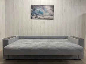 Диван Престиж-15 (НПБ+МДФ) велюр Sensey silver в Казани - kazan.mebel24.online | фото 5