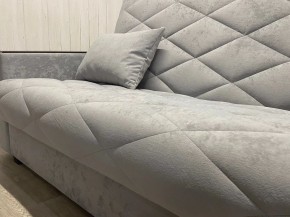 Диван Престиж-15 (НПБ+МДФ) велюр Sensey silver в Казани - kazan.mebel24.online | фото 7