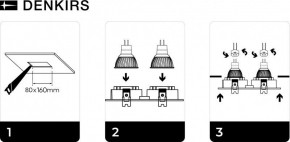 DK3022-BK Встраиваемый светильник, IP 20, 10 Вт, GU5.3, LED, черный, пластик в Казани - kazan.mebel24.online | фото 5