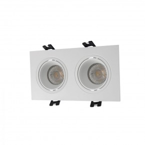 DK3072-WH Встраиваемый светильник, IP 20, 10 Вт, GU5.3, LED, белый/белый, пластик в Казани - kazan.mebel24.online | фото 1