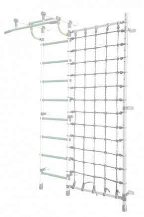 Дополнительная стойка к пристенному ДСК Pastel с сеткой для лазания, цв. белый в Казани - kazan.mebel24.online | фото
