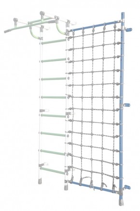 Дополнительная стойка к пристенному ДСК Pastel с сеткой для лазания, цв. голубой в Казани - kazan.mebel24.online | фото