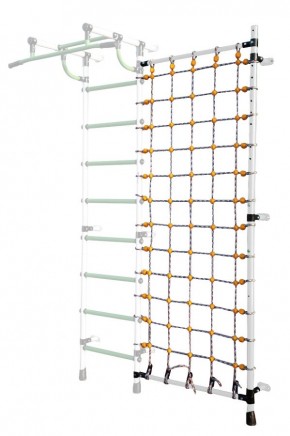 Дополнительная стойка к пристенному ДСК с сеткой для лазания, цв. белый в Казани - kazan.mebel24.online | фото