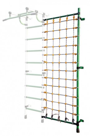 Дополнительная стойка к пристенному ДСК с сеткой для лазания, цв. зеленый в Казани - kazan.mebel24.online | фото