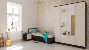 Фиеста Кровать 0900, цвет венге/дуб лоредо, ШхГхВ 93,5х203,5х80 см., сп.м. 900х2000 мм., без матраса, основание есть в Казани - kazan.mebel24.online | фото 5