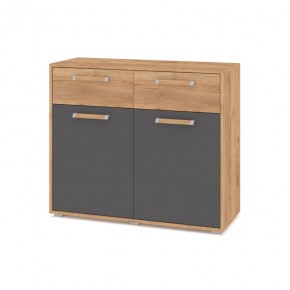 ФЛОРИДА Ф42 Комод (дуб золотой/графит) в Казани - kazan.mebel24.online | фото