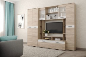 Гостиная Белла (Дуб Сонома/Белый глянец) в Казани - kazan.mebel24.online | фото 1
