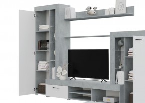 Гостиная Дельта (Бетон/Белый) в Казани - kazan.mebel24.online | фото 2
