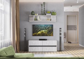 Гостиная Мрия (композиция №2) Бетон пайн светлый/Графит в Казани - kazan.mebel24.online | фото