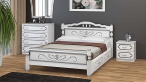 КАРИНА-5 Кровать из массива 1600 с 2-мя ящиками в Казани - kazan.mebel24.online | фото 1