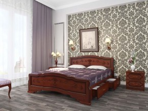 КАРИНА-6 Кровать из массива 900 (Орех) с 2-мя ящиками в Казани - kazan.mebel24.online | фото