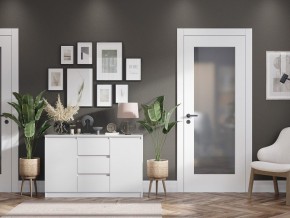 Комод 2-ств. с 3 ящиками "Бьянко" (Белый лофт) в Казани - kazan.mebel24.online | фото 2