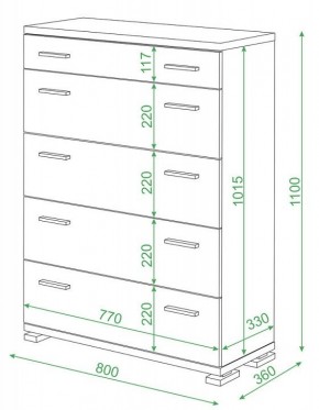 Комод Домино нельсон КМ-1 в Казани - kazan.mebel24.online | фото 2