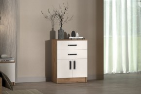 Комод Эконом (Дуб крафт золотой/Белый текстурный) в Казани - kazan.mebel24.online | фото 3