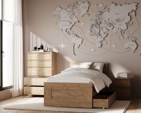 Комод КАСТОР с пятью ящиками, цвет Дуб Сонома в Казани - kazan.mebel24.online | фото 3