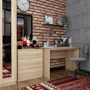 Комод КАСТОР с тремя ящиками, цвет Дуб Сонома в Казани - kazan.mebel24.online | фото 3