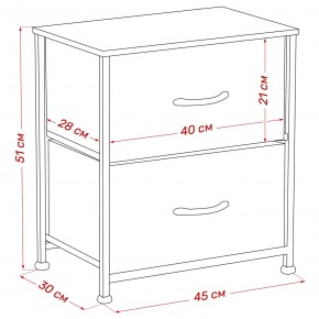 Комод Leset Линкс 2 ящ. (к/з), Каркас Белый, ящики Белые в Казани - kazan.mebel24.online | фото 8