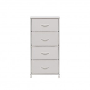 Комод Leset Линкс 4 ящ. (к/з), Каркас Белый, ящики Белые в Казани - kazan.mebel24.online | фото 1