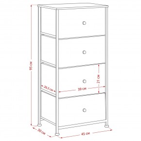 Комод Leset Линкс 4 ящика (МДФ) в Казани - kazan.mebel24.online | фото 12