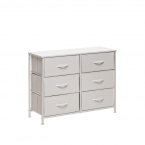 Комод Leset Линкс 6 ящ. (к/з), Каркас Белый, ящики Белые в Казани - kazan.mebel24.online | фото 3