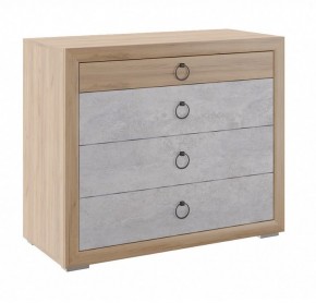Комод малый Глэдис М26 (Дуб Золотой/Цемент светлый) в Казани - kazan.mebel24.online | фото
