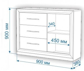 Комод Нобиле Км-120/38 ФГ в Казани - kazan.mebel24.online | фото 3