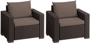 Комплект кресел Калифорния (California chair) коричневые в Казани - kazan.mebel24.online | фото 2