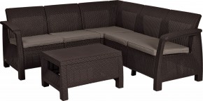 Комплект мебели угловой Корфу Релакс Сет (CORFU II RELAX SET) коричневый в Казани - kazan.mebel24.online | фото 2
