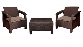 Комплект уличной мебели Yalta Premium Terrace Triple Set (Ялта) шоколадный (+подушки под спину) в Казани - kazan.mebel24.online | фото 7