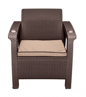 Комплект уличной мебели Yalta Premium Terrace Triple Set (Ялта) шоколадный (+подушки под спину) в Казани - kazan.mebel24.online | фото 8