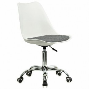 Кресло стул BRABIX "Eames MG-310 CH", хром, пластик белый, ткань серая, 532924 в Казани - kazan.mebel24.online | фото 2