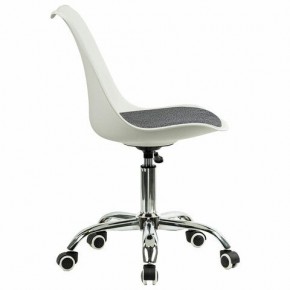 Кресло стул BRABIX "Eames MG-310 CH", хром, пластик белый, ткань серая, 532924 в Казани - kazan.mebel24.online | фото 3