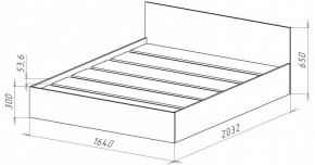 НИЦЦА-14 Кровать 1600 с настилом ЛДСП (НЦ.14) в Казани - kazan.mebel24.online | фото 3