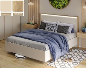 Кровать (Бежевый песок U156 ST9/Дуб Небраска натуральный) 1800 в Казани - kazan.mebel24.online | фото