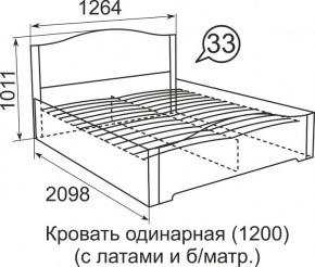 Кровать с латами Виктория 1600*2000 в Казани - kazan.mebel24.online | фото 4