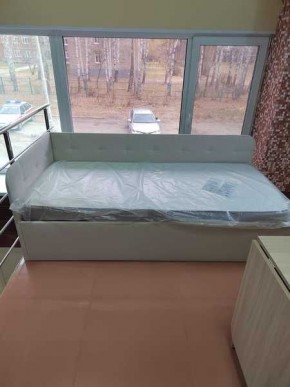Кровать Зарина угловая Newtone light beige угол левый в Казани - kazan.mebel24.online | фото 3