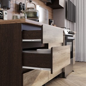 Кухня Энигма 1.6 м (венге/дуб каньон) в Казани - kazan.mebel24.online | фото 2