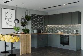 Кухня угловая Антрацит 2600х1600 (Стол. 38мм) в Казани - kazan.mebel24.online | фото 1