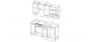 Кухонный гарнитур Белый Глянец 1800 (Стол. 38мм) в Казани - kazan.mebel24.online | фото 2